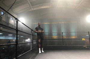 boxer standing in ring