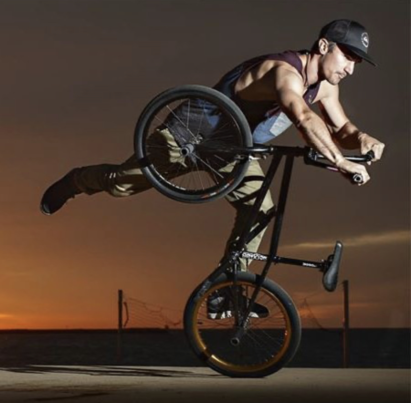 BMX freestyler at sports event