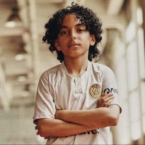 young athlete for kick it out campaign
