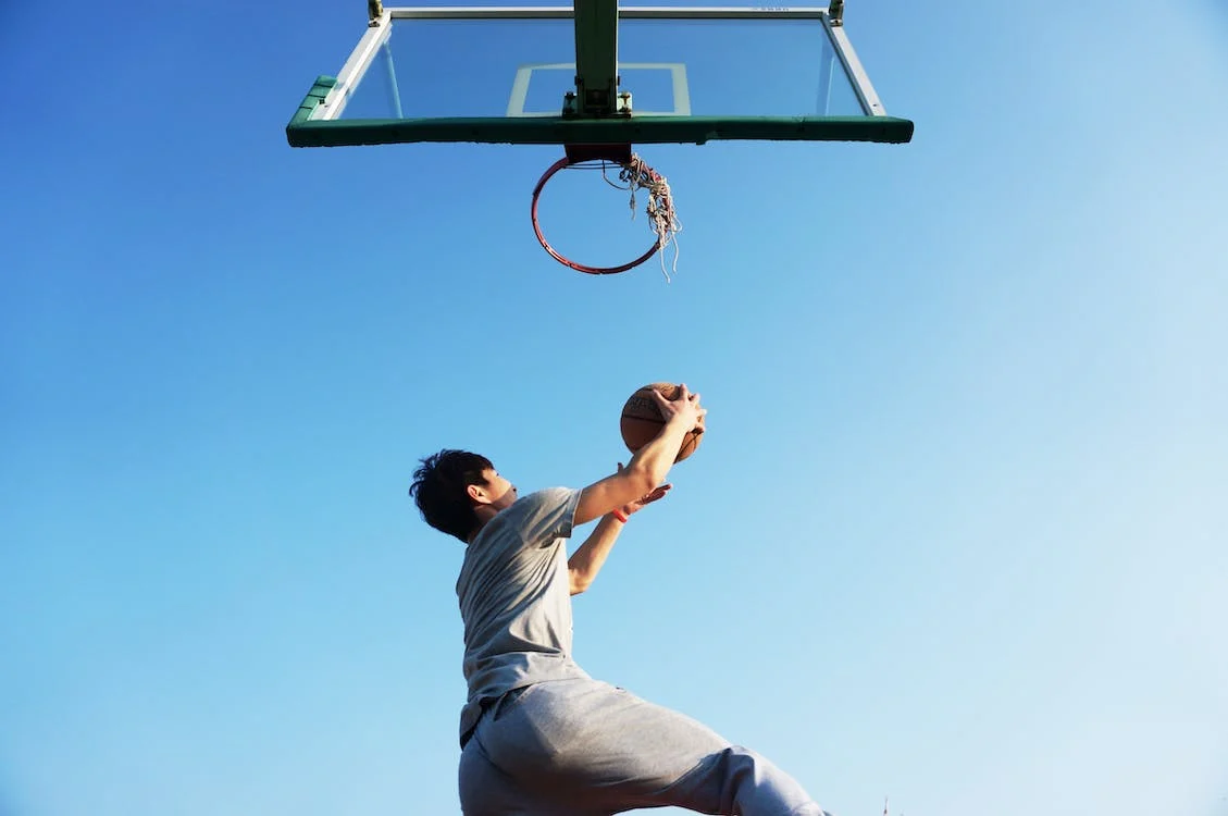 sports talent dunking basketball